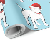Sankt-Bullterrier Geschenkpapier (Rolleneckpunkt)