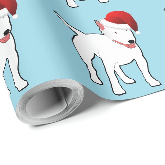 Sankt-Bullterrier Geschenkpapier (Rolleneckpunkt)