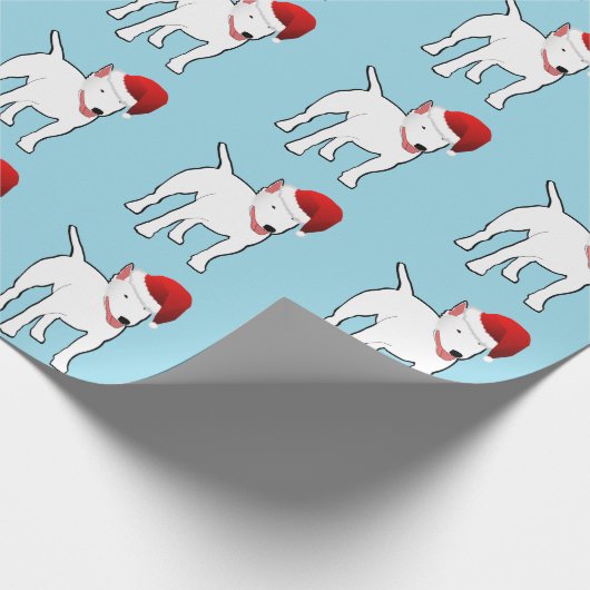 Sankt-Bullterrier Geschenkpapier (Ecke)
