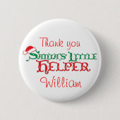 Sankt bunter Knopf/-Abzeichen Helfers Weihnachts Button (Vorderseite)