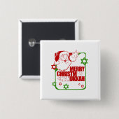 Sankt Christmukkah Button (Vorne & Hinten)