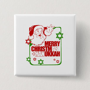 Sankt Christmukkah Button