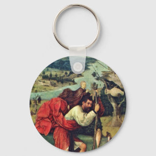 Sankt Christopherus. Von Hieronymus Bosch (Beste Q Schlüsselanhänger