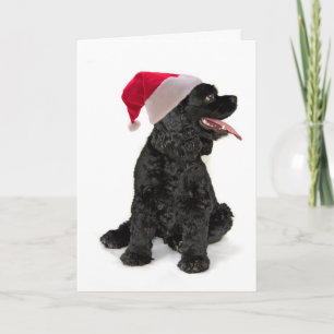 Sankt-Cockerspaniel-Weihnachtskarte Feiertagskarte