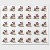 Sankt-Collie-Packpapier Geschenkpapier (Flach)