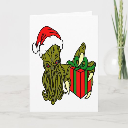 Sankt Cthulhu Feiertagskarte (Vorderseite)