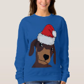 Sankt-Dackel niedliche Sweatshirt (Vorderseite)
