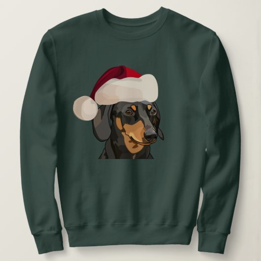 Sankt-Dackel-Weihnachten Sweatshirt (Design vorne)