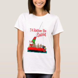 Sankt das Seemann-Segeln am Weihnachten T-Shirt