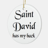 Sankt David Keramik Ornament (Links)
