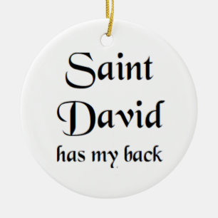 Sankt David Keramik Ornament