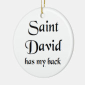 Sankt David Keramik Ornament (Links)