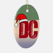 Sankt DC Doktor des Chiropraktik-Weihnachtslogos Keramik Ornament (Rechts)