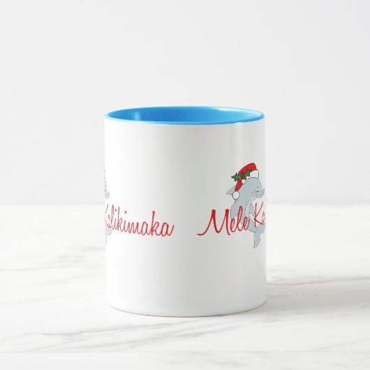 Sankt-Delphin Hawaiianer-Weihnachten Tasse (Zentrum)
