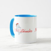 Sankt-Delphin Hawaiianer-Weihnachten Tasse (Vorderseite Links)