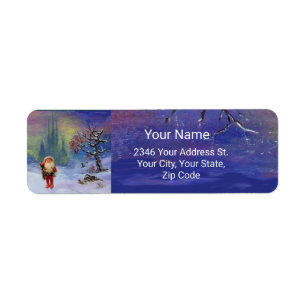 SANKT des GNOMES Blau-Weihnachten
