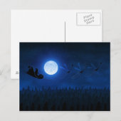 Sankt, die 2 fliegt feiertagspostkarte (Vorne/Hinten)