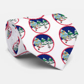 Sankt, die Disc-Golf spielt Krawatte (Gerollt)