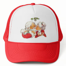 Sankt, die Frau Klaus küsst