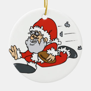 Sankt, die Fußball spielt Keramik Ornament