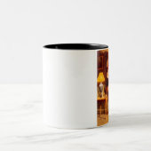 Sankt, die Milch u. Plätzchen-Tasse isst Zweifarbige Tasse (Mittel)