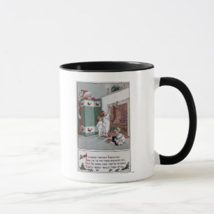 Sankt, die von hinten Schirm aufpasst Tasse