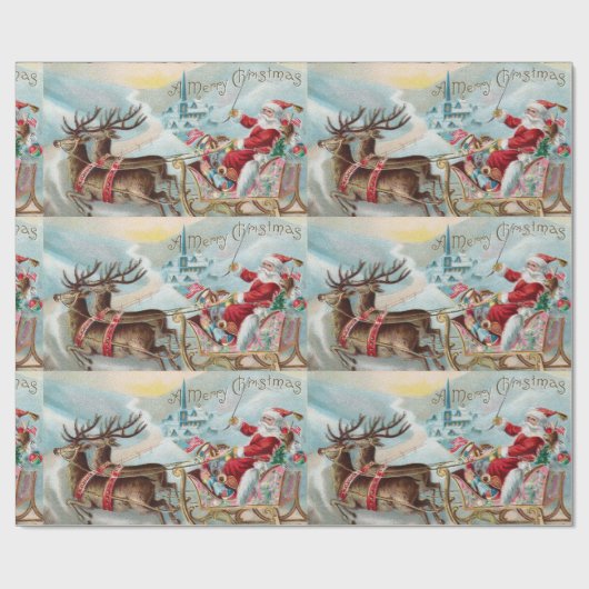 Sankt, die zur Stadt kommt Geschenkpapier (Flach)