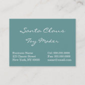 Sankt, die zur Stadt kommt Visitenkarte (Rückseite)