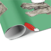 Sankt-Dinosaurier T-Rex Geschenkpapier (Rolleneckpunkt)