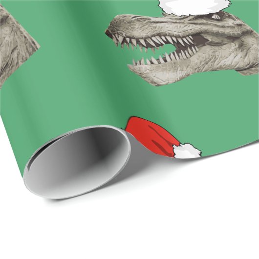 Sankt-Dinosaurier T-Rex Geschenkpapier (Rolleneckpunkt)
