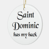 Sankt Dominik Keramik Ornament (Links)