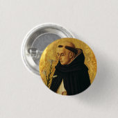Sankt Dominik von Carlo Crivelli Button (Vorne & Hinten)