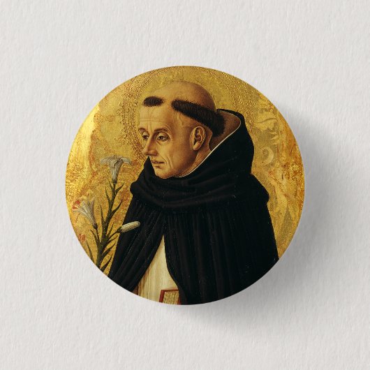 Sankt Dominik von Carlo Crivelli Button (Vorderseite)