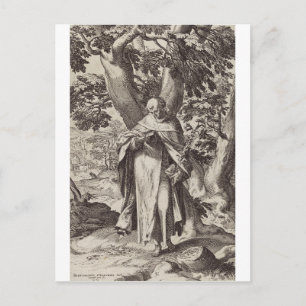 Sankt Dominikus kastilischer katholischer Priester Postkarte