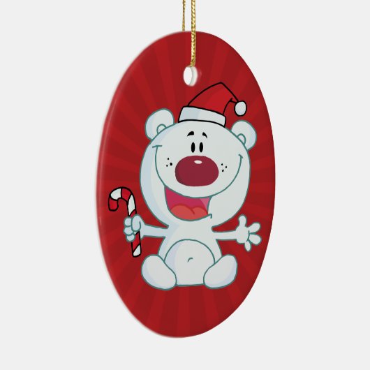 Sankt-Eisbär Keramikornament (Rechts)