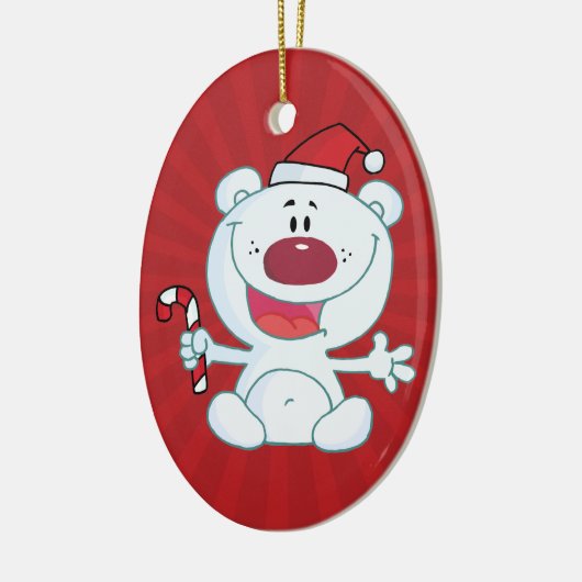 Sankt-Eisbär Keramikornament (Links)