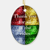 Sankt-Eistüte im Buntglas Keramik Ornament (Hinten)