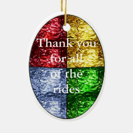 Sankt-Eistüte im Buntglas Keramik Ornament (Hinten)