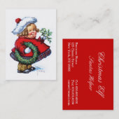 Sankt-Elf mit Kranz Visitenkarte (Vorne/Hinten)