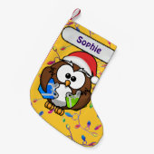 Sankt-Eule u. Weihnachtslichter Kleiner Weihnachtsstrumpf (Vorderansicht (hängend))