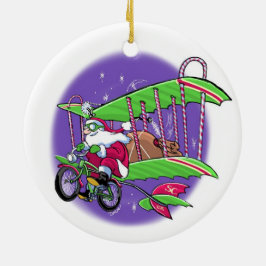 Sankt-Fliegenfahrrad Keramik Ornament