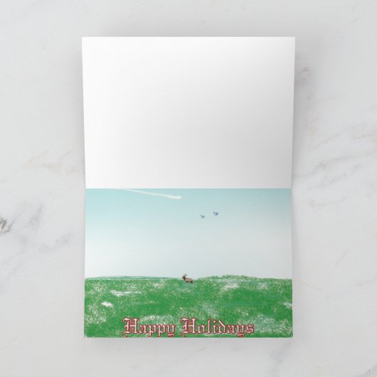 Sankt Flug-Plan Feiertagskarte (Innenseite)