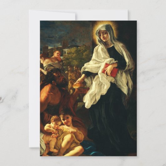 Sankt Franziska von Rom Feiertagskarte (Vorderseite)