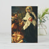 Sankt Franziska von Rom Feiertagskarte (Stehend Vorderseite)