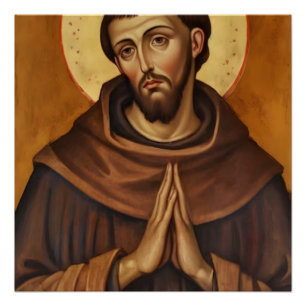 Sankt Franziskus von Assisi – Inspirierender Glaub Poster