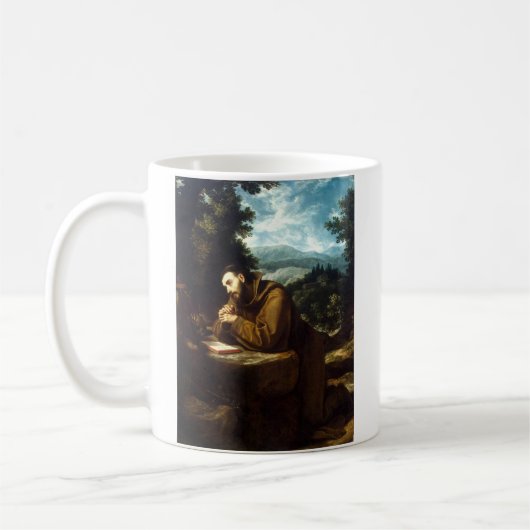 Sankt Franziskus von Assisi Kaffeetasse (Links)