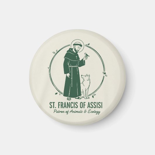 Sankt Franziskus von Assisi Magnet (Vorne)