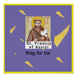 Sankt Franziskus von Assisi Poster