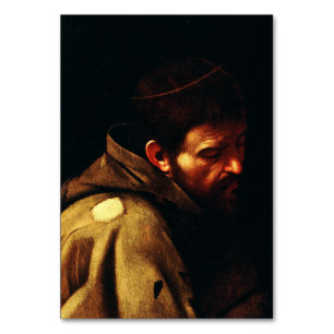Sankt Franziskus von Assisi von Caravaggio Barockk Tischnummer