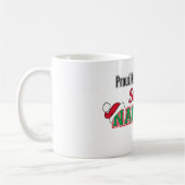 Sankt freche Listen-lustige WeihnachtsTasse Kaffeetasse (Links)